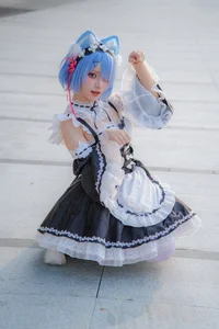 Stunning Rem Cat Maid Cosplay by Hana at Firefly Animation Carnival – Re:Zero Inspired Anime Photoshoot-18