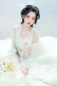 Elegant Portrait Photography: Art Language Vol.9110 Featuring Model Qi Luo Sheng De Xiao Su Su – Stunning Artistic Fashion Collection-25