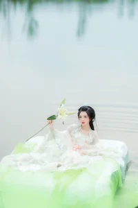 Elegant Portrait Photography: Art Language Vol.9110 Featuring Model Qi Luo Sheng De Xiao Su Su – Stunning Artistic Fashion Collection-19