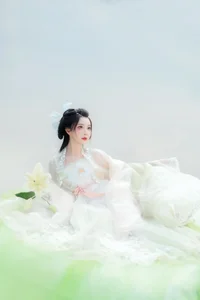 Elegant Portrait Photography: Art Language Vol.9110 Featuring Model Qi Luo Sheng De Xiao Su Su – Stunning Artistic Fashion Collection-0