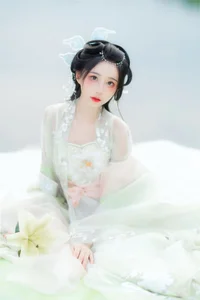 Elegant Portrait Photography: Art Language Vol.9110 Featuring Model Qi Luo Sheng De Xiao Su Su – Stunning Artistic Fashion Collection-3