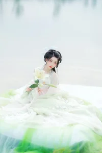 Elegant Portrait Photography: Art Language Vol.9110 Featuring Model Qi Luo Sheng De Xiao Su Su – Stunning Artistic Fashion Collection-21