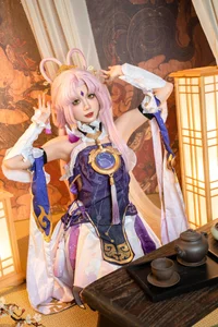 Divine Wisdom and Aesthetic Perfection: PoppaChan’s Fu Xuan Cosplay Masterpiece from Honkai: Star Rail-5