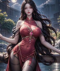 AI Generated Throne of Seal: Ye Weiyang's Mystical Beauty Under Moonlight Part01-0022-0