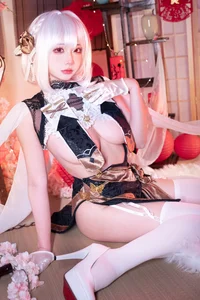 Stunning Azur Lane Sirius Cosplay: Elegant Qipao Photography by Wendy Jiang You-2