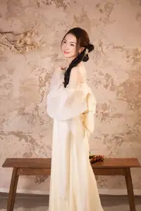 Elegant Asian Beauty in Traditional Inspired Dress Discover Timeless Grace and Serene Charm-5