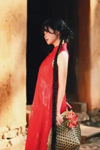 Captivating Vietnamese Beauty: Graceful Girl in Traditional Red Ao Dai-19