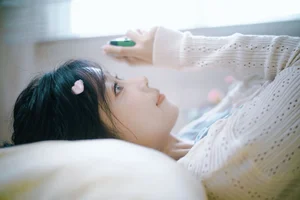 Nan Yi in Art Language Vol.9289: Elegant Light Blue and White Summer Fashion Portrait Collection-22