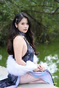 Modern Red Ao Dai: Elegant Vietnamese Traditional Dress with Floral Embroidery for Lunar New Year and Cultural Celebrations-1