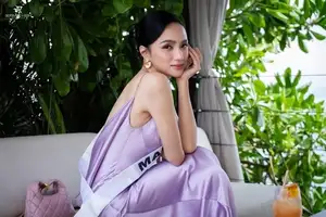 Huong Giang Shines Powerfully with Elegant Evening Gown Style at Miss Universe 2025-4