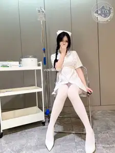 Coser ATsha Transforms into an Alluring White Stockings Nurse - Part02-14