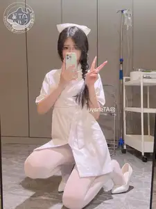 Coser ATsha Transforms into an Alluring White Stockings Nurse - Part02-7