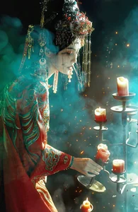 Bai Lu’s Ethereal Bridal Look in The Strange Case of Tang Palace: A Captivating Transformation in New Chinese Drama-5
