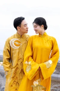 Timeless Grace: Phuong Nhi’s Serene Buddhist Wedding Ceremony in Traditional Ao Dai-6