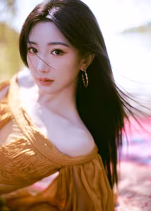 VGU No.122 Poetic Beauty Under Golden Sun: A Peaceful Moment by the Lake-0