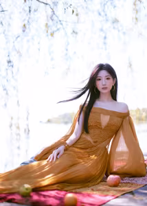 VGU No.122 Poetic Beauty Under Golden Sun: A Peaceful Moment by the Lake-8