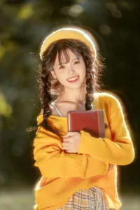 Captivating Autumn Aesthetic: YiTuYu Art Language Vol.9162 Featuring Fish-Lam Artistic Portrait Series-1