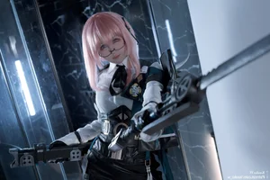 Captivating Sharpness and Futuristic Elegance KuukoW as Yanagi in a Stunning Visual Display-2