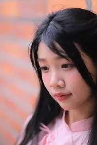 Embracing Vietnamese Grace: Pink Ao Dai Beauty at an Ancient Temple-1