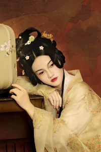 Elegant Traditional Chinese Hanfu Portrait Series: Featuring Model Shan Shan in YiTuYu Art Language Vol.9355-1