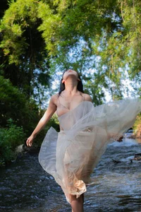 Elegant Portrait Photography: Qian Hane in YiTuYu Art Language Vol.9348 - A Serene Visual Journey-2