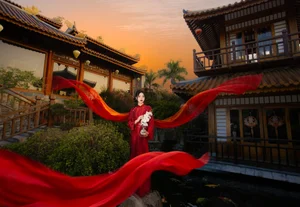 Timeless Elegance in Crimson and Gold-7