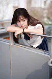 Aesthetic JK Uniform Portrait Series featuring Xiao Yi: YiTuYu Art Language Vol.9303 – Timeless Japanese Schoolgirl Style and Youthful Photography Inspiration-13