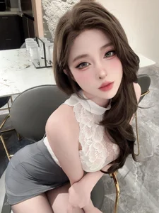 Elegant Secretary Office Cosplay by Qing Shui You Nai – Sophisticated Professional Fashion and Corporate Reception Room Aesthetic Photography Collection-20