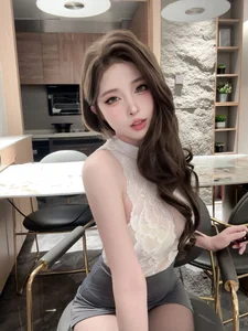 Elegant Secretary Office Cosplay by Qing Shui You Nai – Sophisticated Professional Fashion and Corporate Reception Room Aesthetic Photography Collection-19
