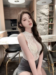 Elegant Secretary Office Cosplay by Qing Shui You Nai – Sophisticated Professional Fashion and Corporate Reception Room Aesthetic Photography Collection-8