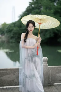 The Ethereal Grace of Da Xi Dacy in Art Language Vol.8897 by the Lake-18