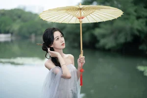 The Ethereal Grace of Da Xi Dacy in Art Language Vol.8897 by the Lake-33
