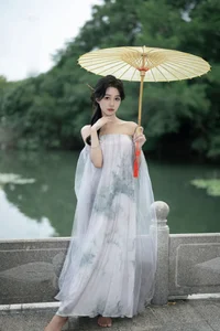 The Ethereal Grace of Da Xi Dacy in Art Language Vol.8897 by the Lake-1