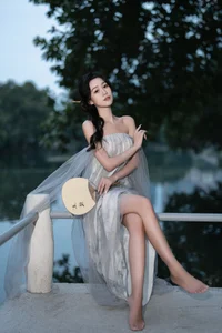 The Ethereal Grace of Da Xi Dacy in Art Language Vol.8897 by the Lake-12