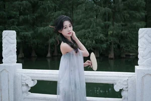The Ethereal Grace of Da Xi Dacy in Art Language Vol.8897 by the Lake-16