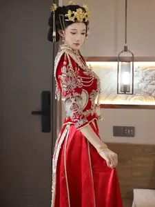 Li Shuang Er: Traditional Beauty in Vibrant Xiùhéfú from XiuRen model Part01-47