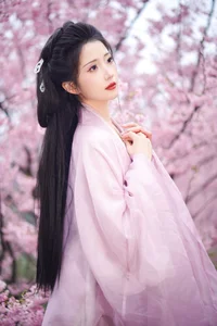 Ethereal Beauty of Tu Ya W in YiTuYu Vol.8967 Amidst Cherry Blossoms-10