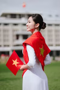 VGU No.102 Vietnamese Beauty and National Pride in Ao Dai at Independence Palace-8