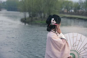 Timeless Elegance of Yi Ming in Art Language Vol.8869 - A Poetic Riverside Muse-4