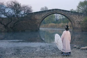 Timeless Elegance of Yi Ming in Art Language Vol.8869 - A Poetic Riverside Muse-18