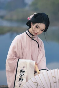 Timeless Elegance of Yi Ming in Art Language Vol.8869 - A Poetic Riverside Muse-2