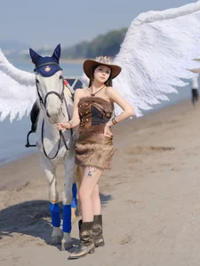 Wild Spirit: Sweet and Cool Denim Style in YiTuYu艺图语 Vol.8874 z - A Forest Adventure-6