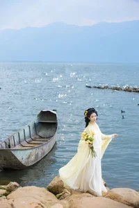 Ethereal Grace of Wan Jiang Ting in YiTuYu Art Language Vol.8851 by the Lake-33