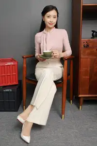 Elegant Allure: IESS Chinese Model Xiao Jie's Captivating Legs & Heels, SXJ No.2098 Collection-76