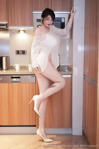 Pure Elegance with Da Ji Toxic in a Minimalist Kitchen Setting XuiRen  No.10787-5