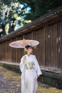 Elegant Kimono: Serene Asian Beauty with Traditional Japanese-3