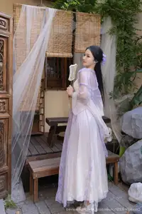 Discover Yu Zi Jiang Fish's Ethereal Beauty in XiuRen No.10737 Traditional Attire. Explore Asian Grace and Charm!-26