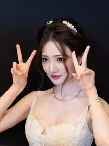 Ethereal Beauty: Model in Elegant Lace Wedding Gown | Chic Evening Dress Design-19