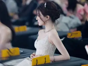 Ethereal Beauty: Model in Elegant Lace Wedding Gown | Chic Evening Dress Design-5