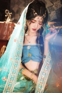 Elegant Portrait Series: YiTuYu Art Language Vol.9150 Featuring Model Dang Chu Jiao Ren Jia Xiao Tian Tian - Aesthetic Photography Collection-2